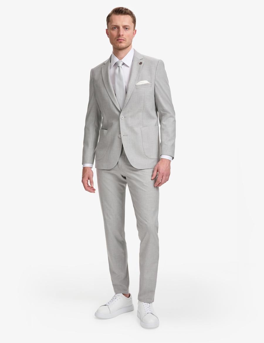 Gri Ex. Slim Fit Takım Elbise
