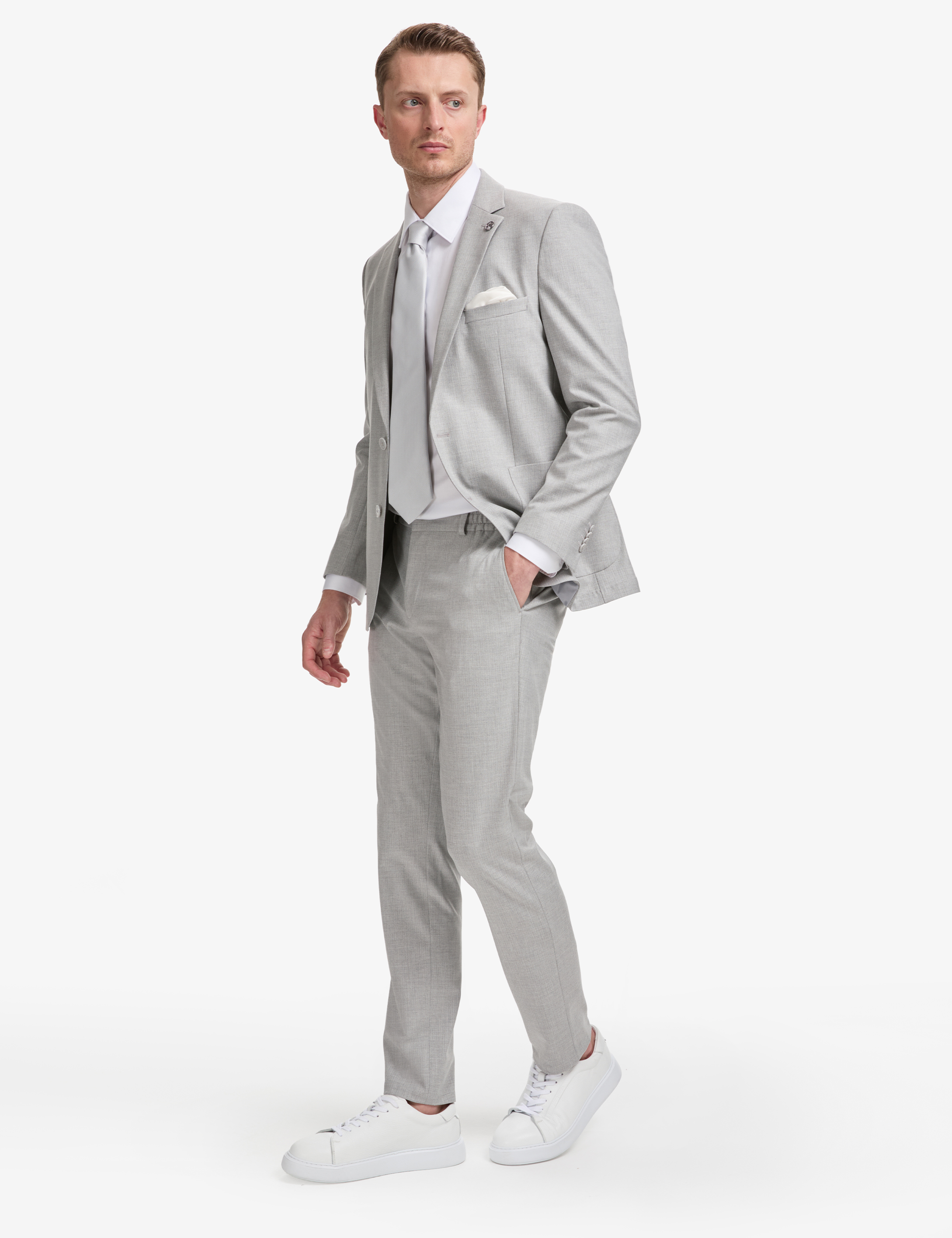 Gri Ex. Slim Fit Takım Elbise