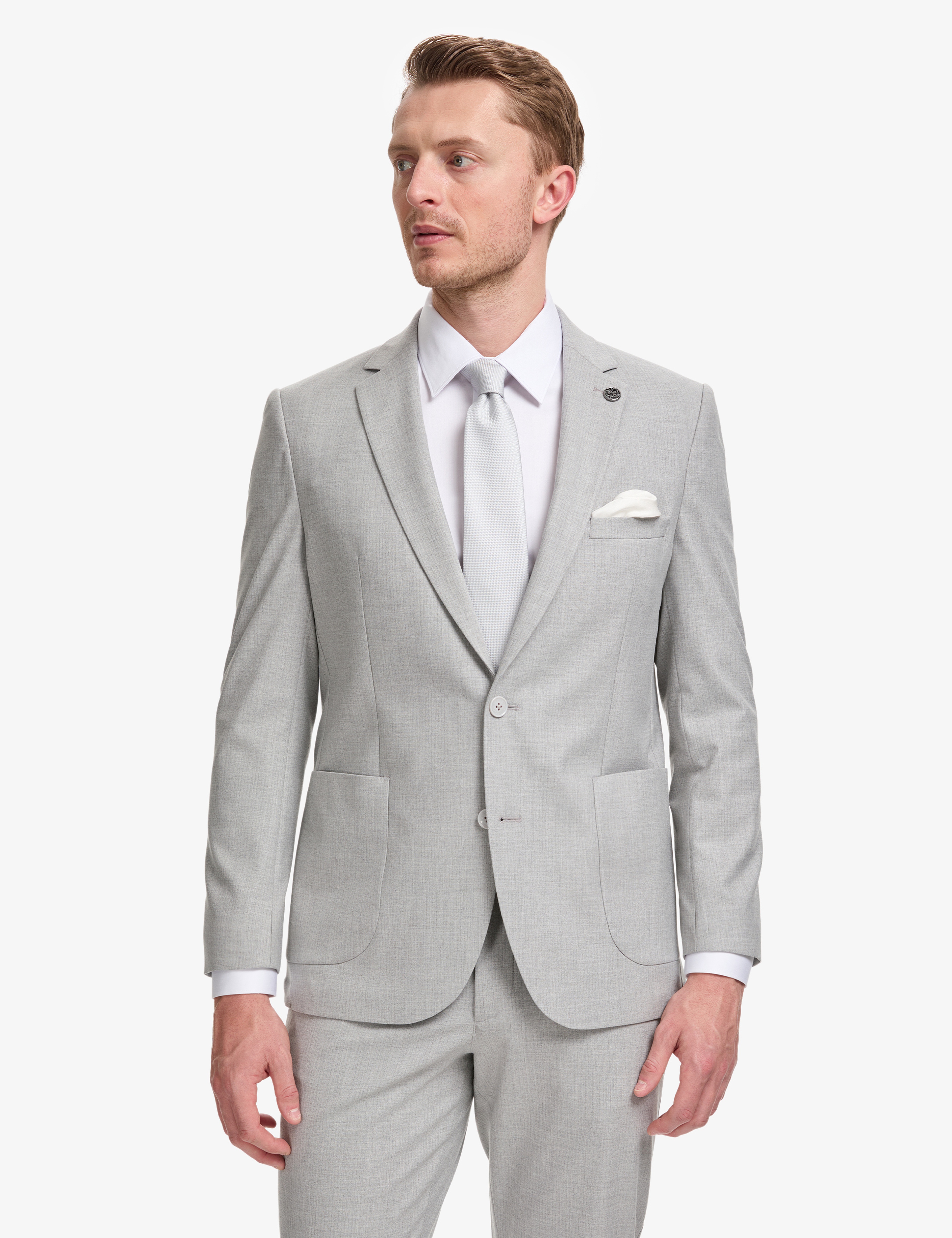 Gri Extra Slim Fit Takım Elbise
