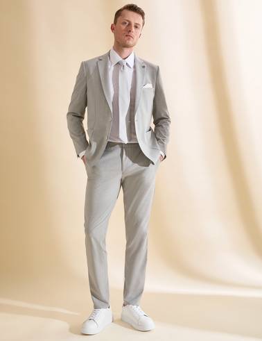 Gri Extra Slim Fit Takım Elbise