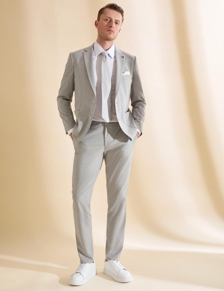 Gri Ex. Slim Fit Takım Elbise