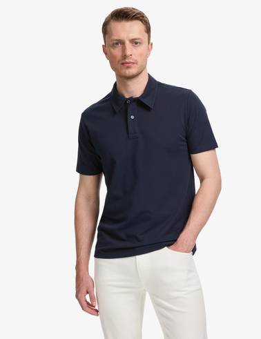 Lacivert Regular Fit Düğmeli Polo Yaka Tişört