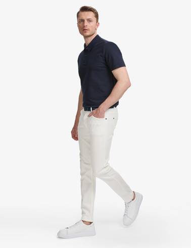Lacivert Regular Fit Düğmeli Polo Yaka Tişört