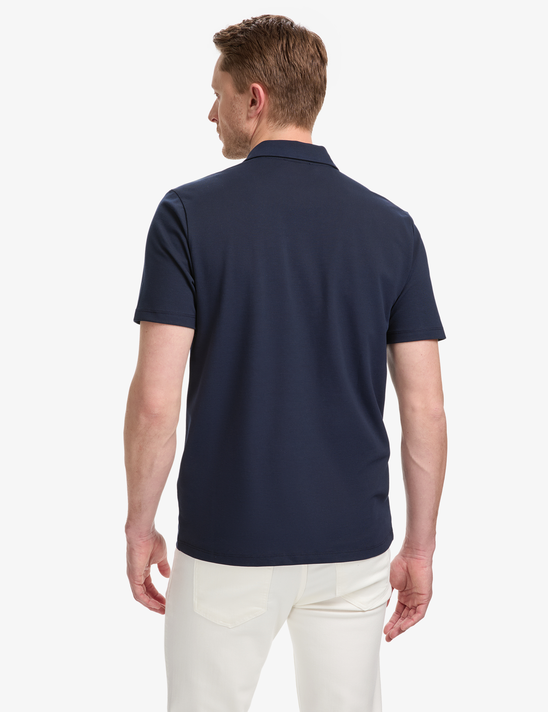 Lacivert Regular Fit Düğmeli Polo Yaka Tişört - Image 6