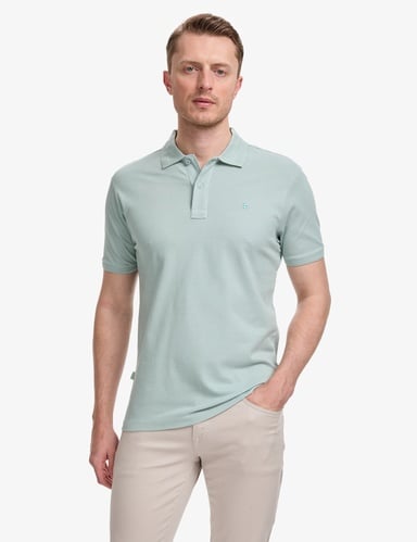 Mint Slim Fit %100 Pamuk Düğmeli Polo Yaka Basic Tişört