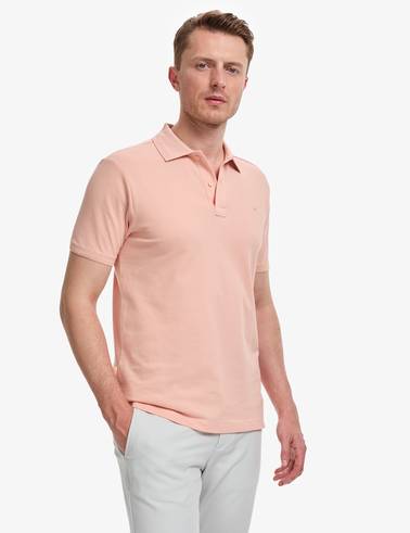 Somon Slim Fit %100 Pamuk Düğmeli Polo Yaka Basic Tişört