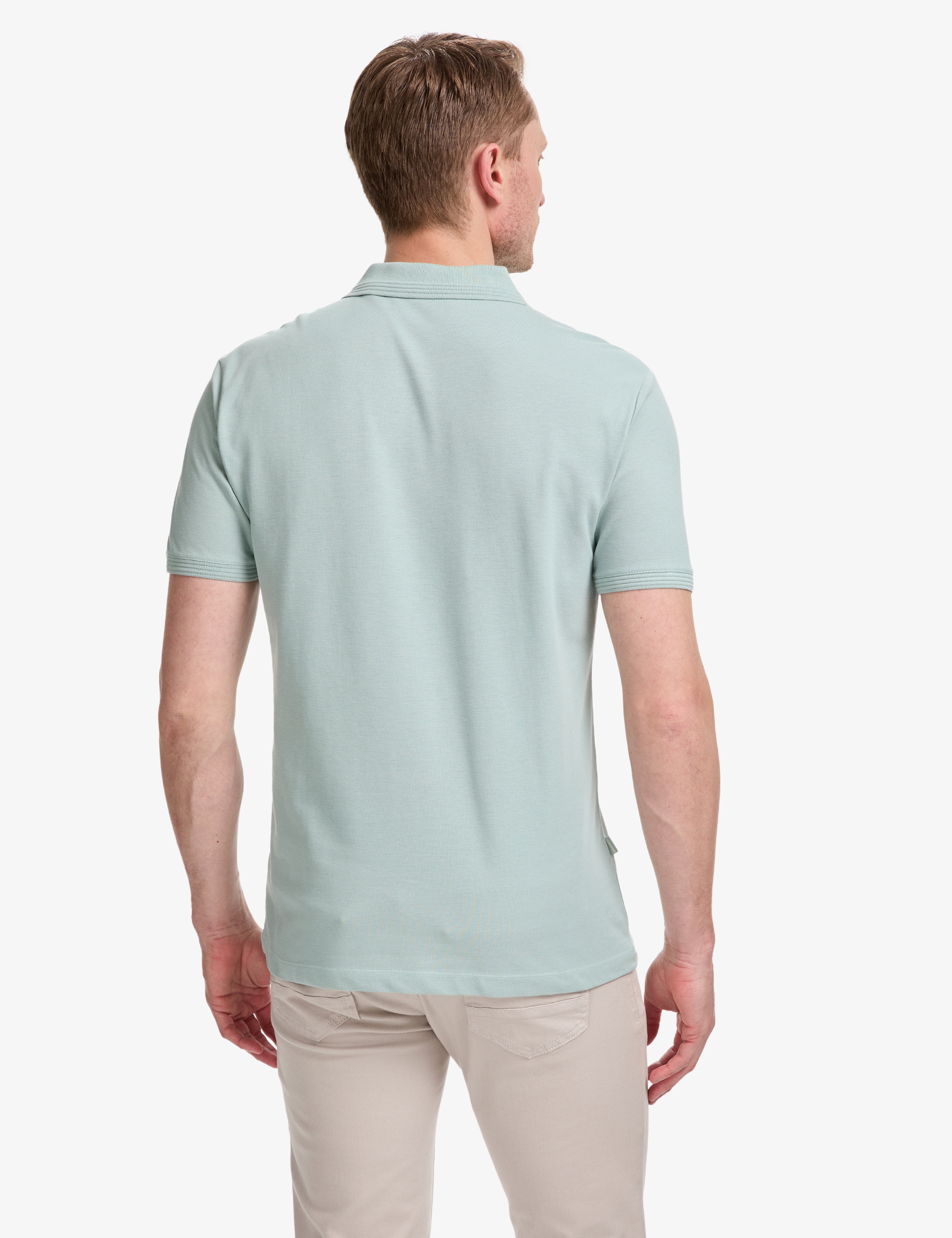 Mint Slim Fit %100 Pamuk Düğmeli Polo Yaka Basic Tişört