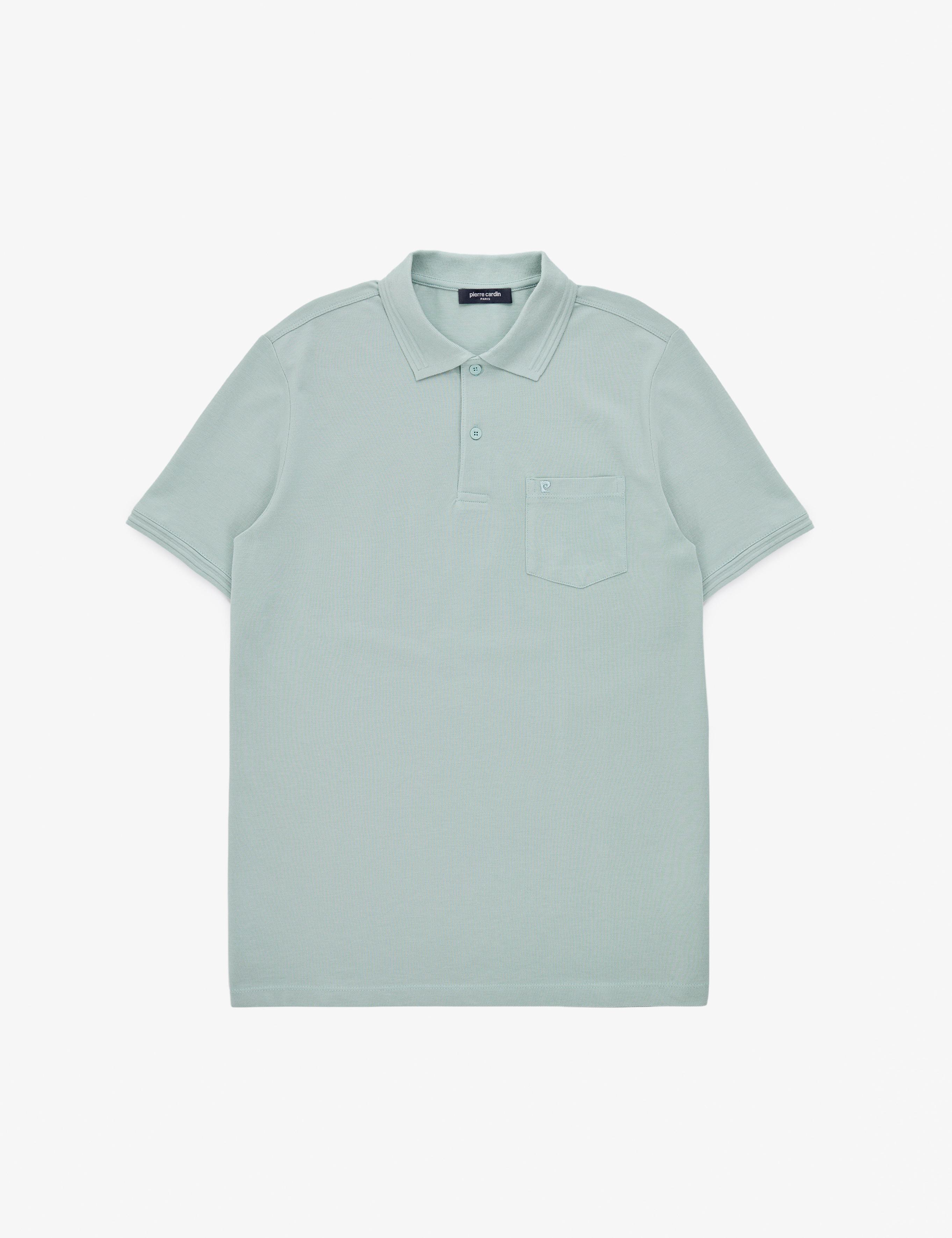 Koyu Mint Regular Fit %100 Pamuk Kıvrılmaz Polo Yaka Basic Tişört