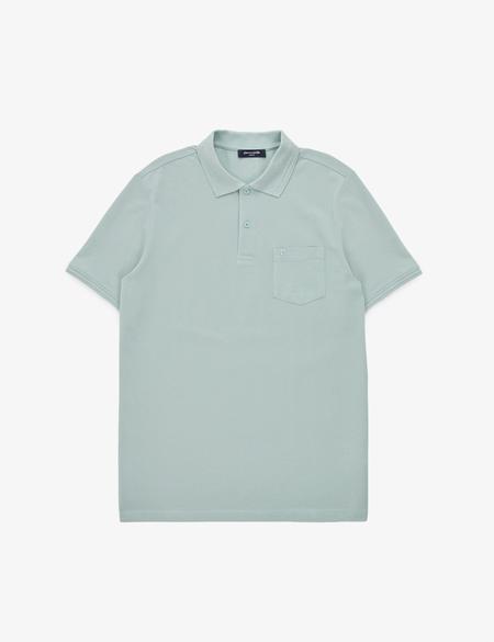Koyu Mint Regular Fit %100 Pamuk Kıvrılmaz Polo Yaka Basic Tişört - 50325290113