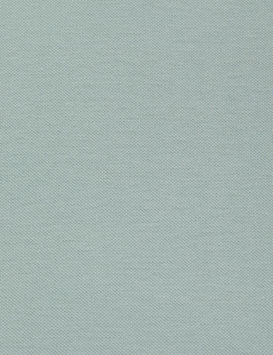 Koyu Mint Regular Fit %100 Pamuk Kıvrılmaz Polo Yaka Basic Tişört