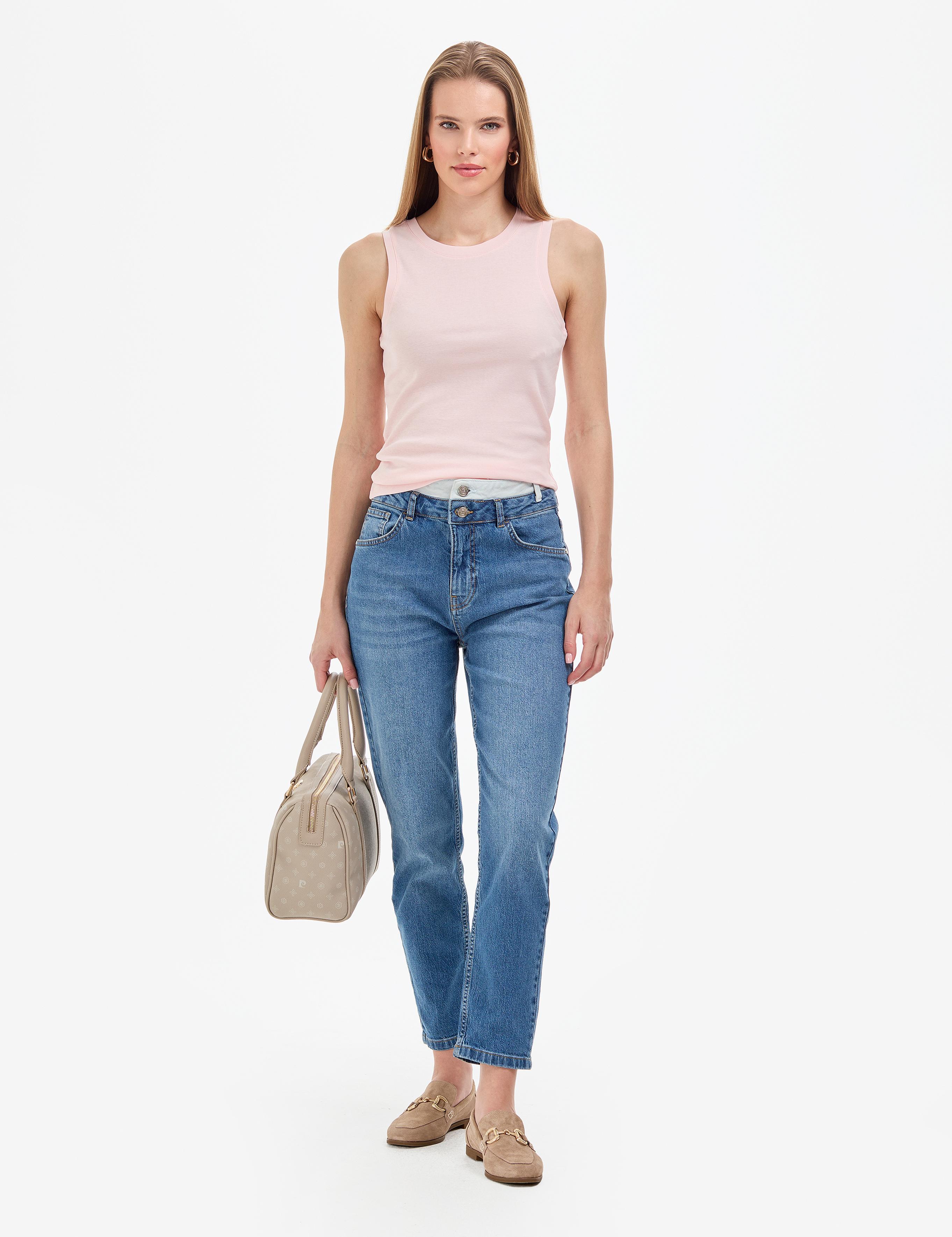 Açık Pembe Ex. Slim Fit Örme Bluz