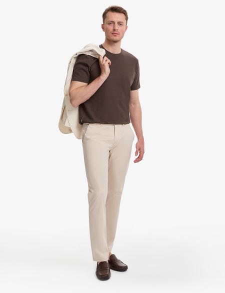 Koyu Kahverengi Regular Fit Tişört - 50327857037