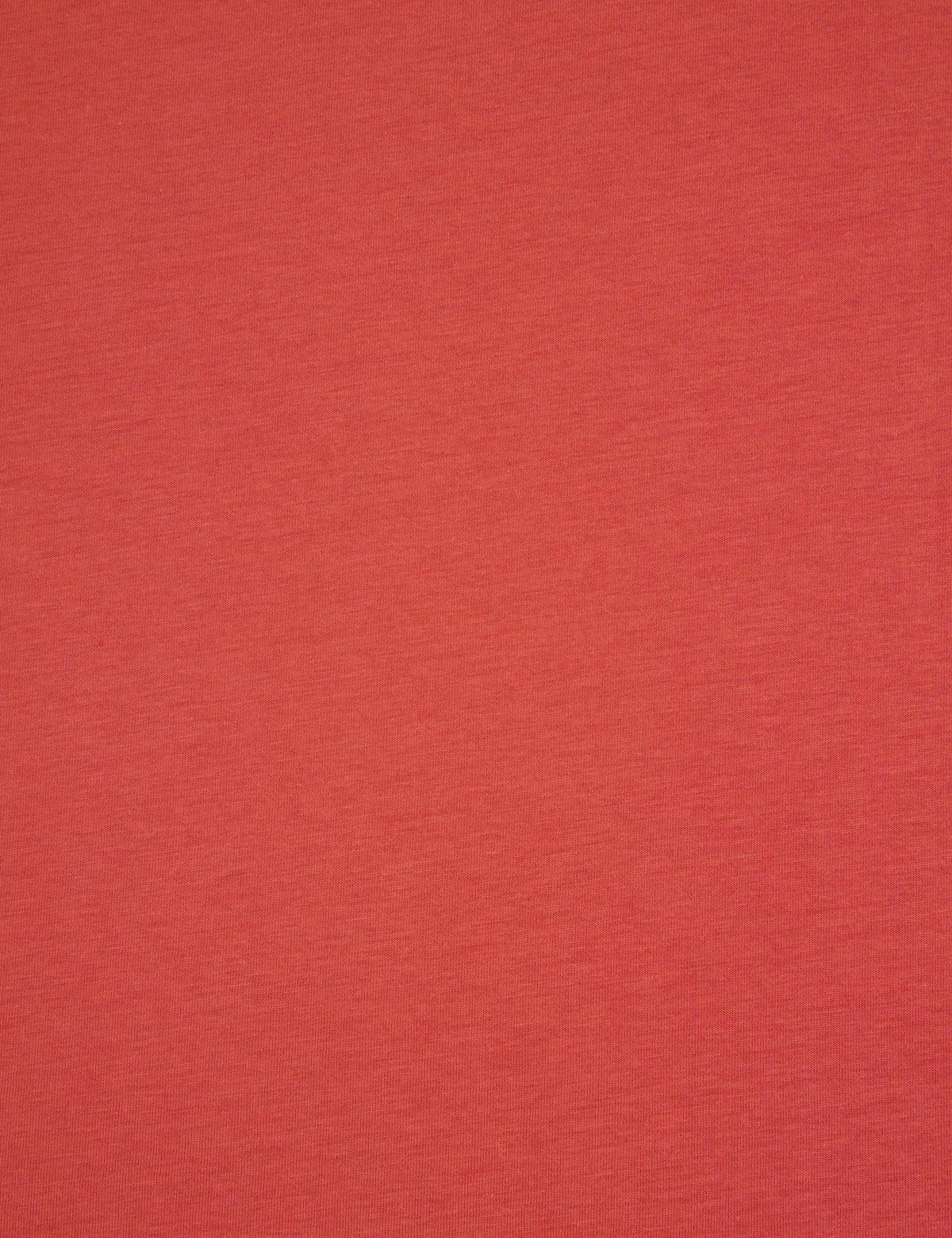 Kiremit Comfort Fit %100 Pamuk Bisiklet Yaka Basic Tişört - 50325300044