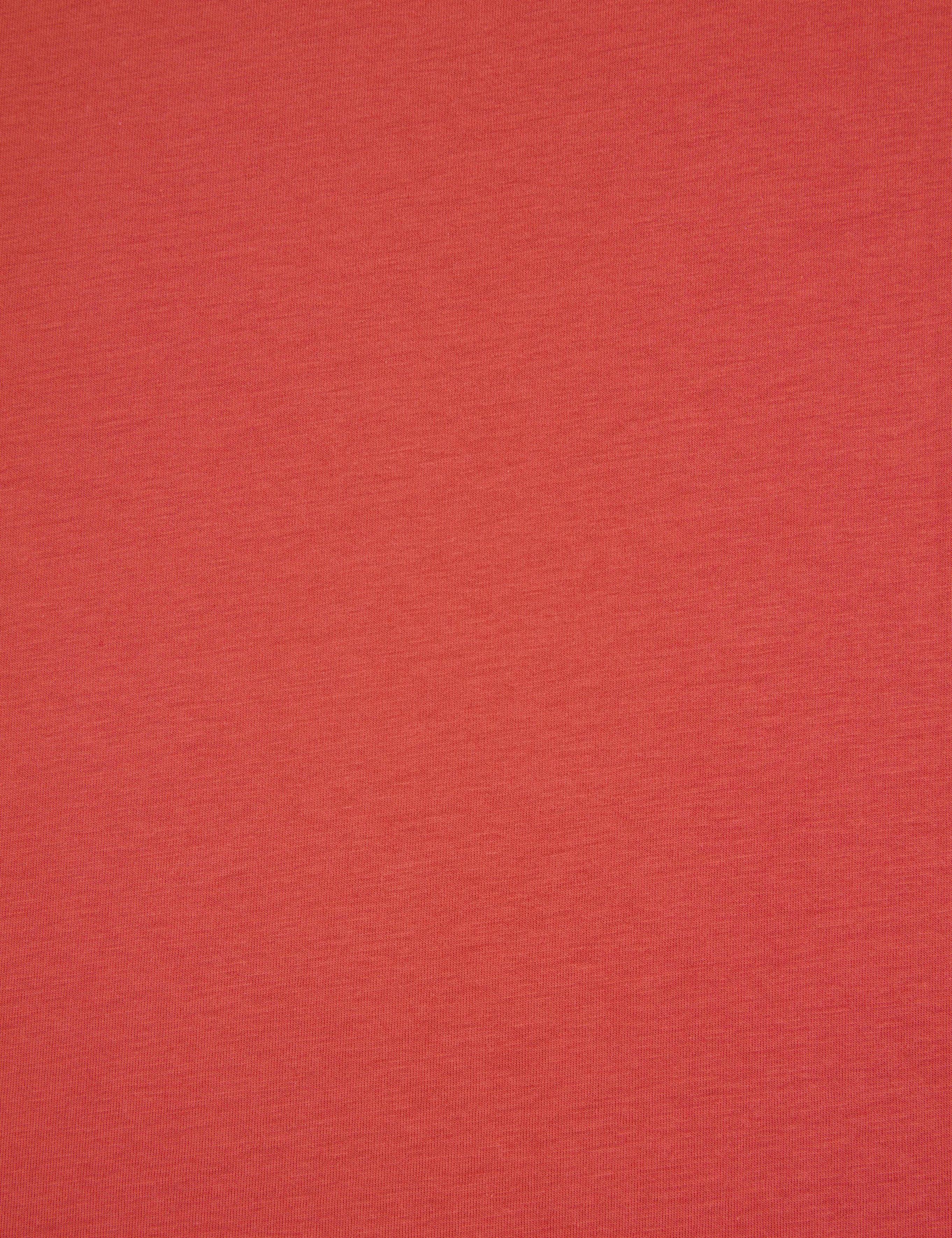 Kiremit Comfort Fit %100 Pamuk Bisiklet Yaka Basic Tişört