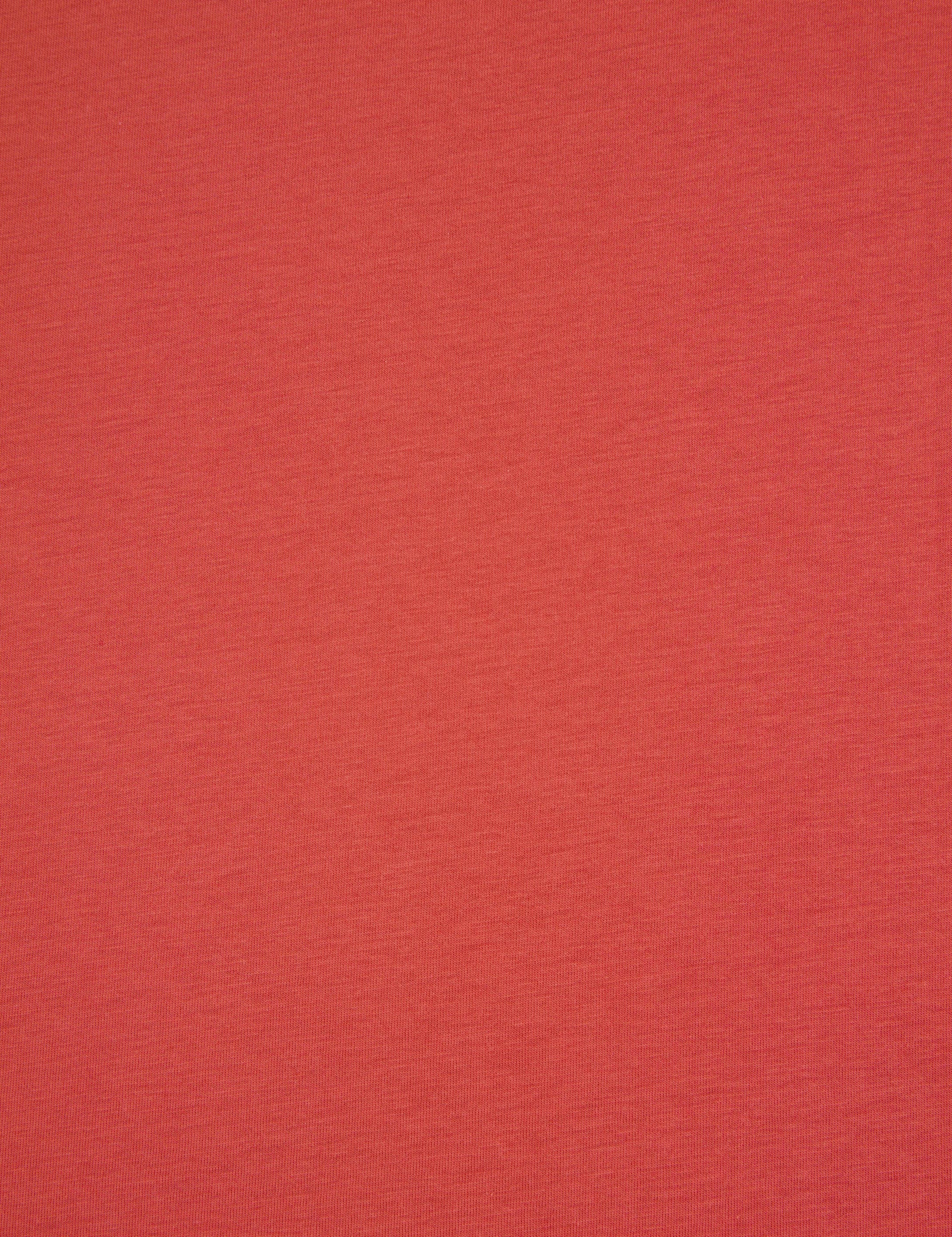 Kiremit Comfort Fit %100 Pamuk Bisiklet Yaka Basic Tişört - Image 7