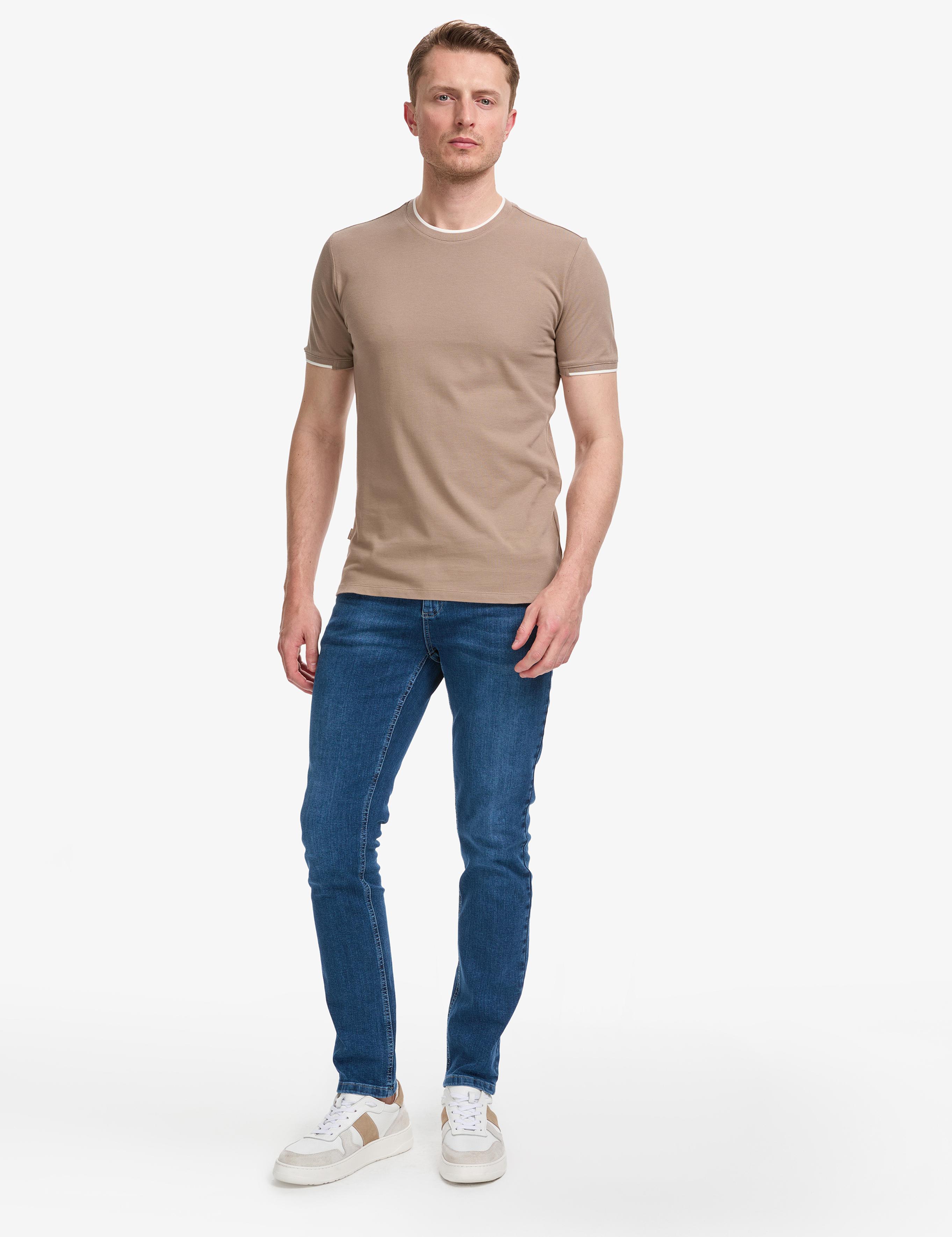 KAHVERENGI Slim Fit Tişört