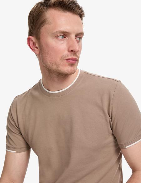 KAHVERENGI Slim Fit Tişört - 50327865043