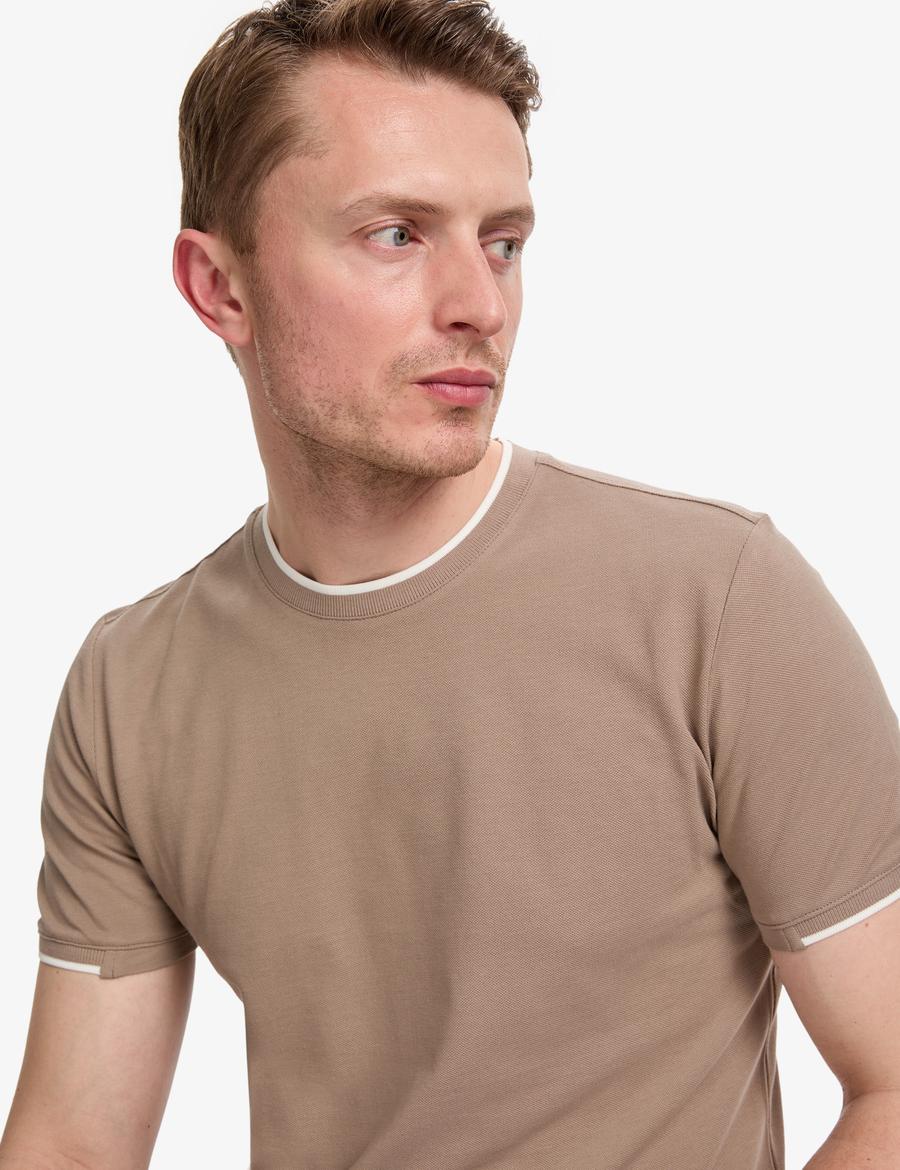 KAHVERENGI Slim Fit Tişört