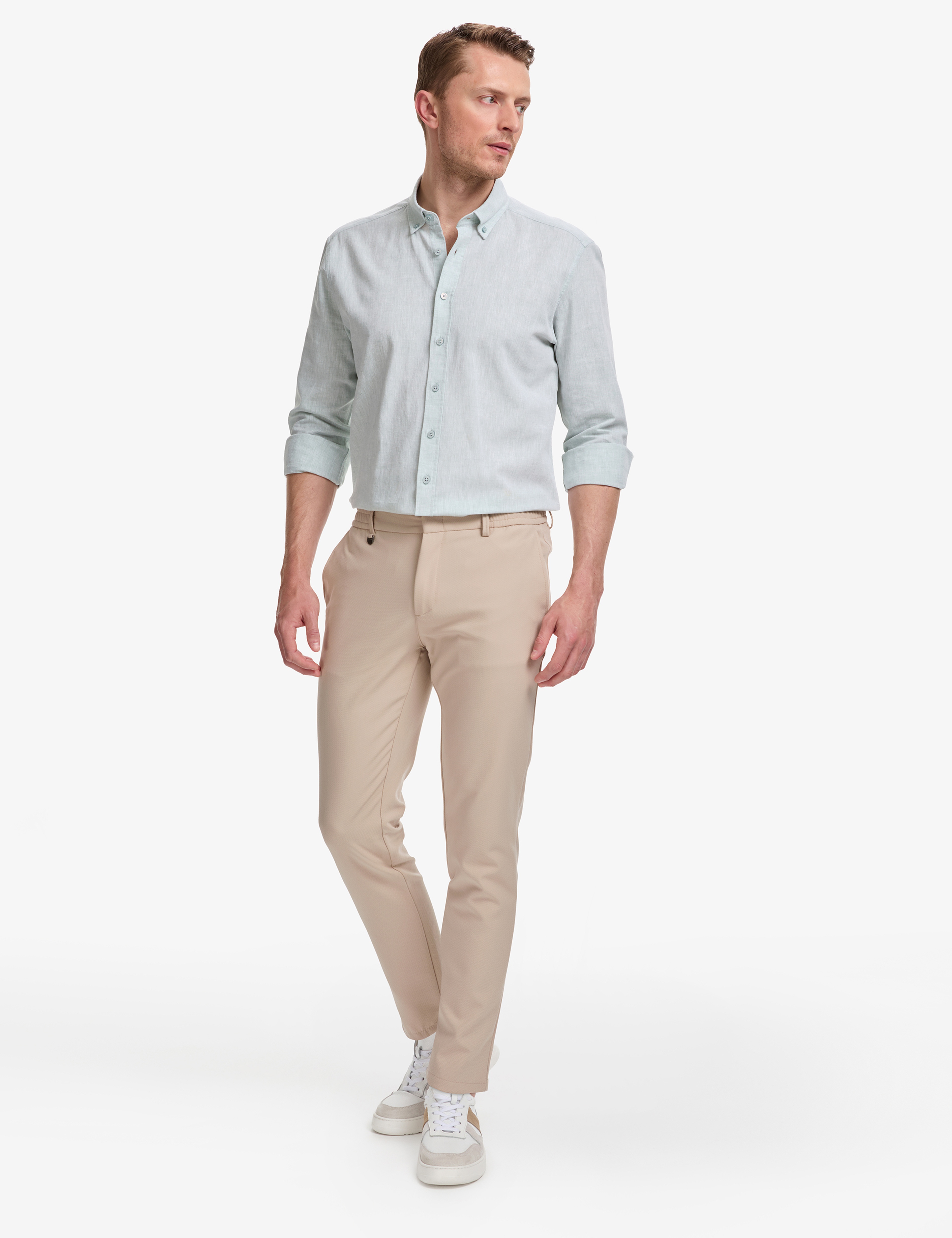 Bej Klasik Jogger Pantolon - Image 1