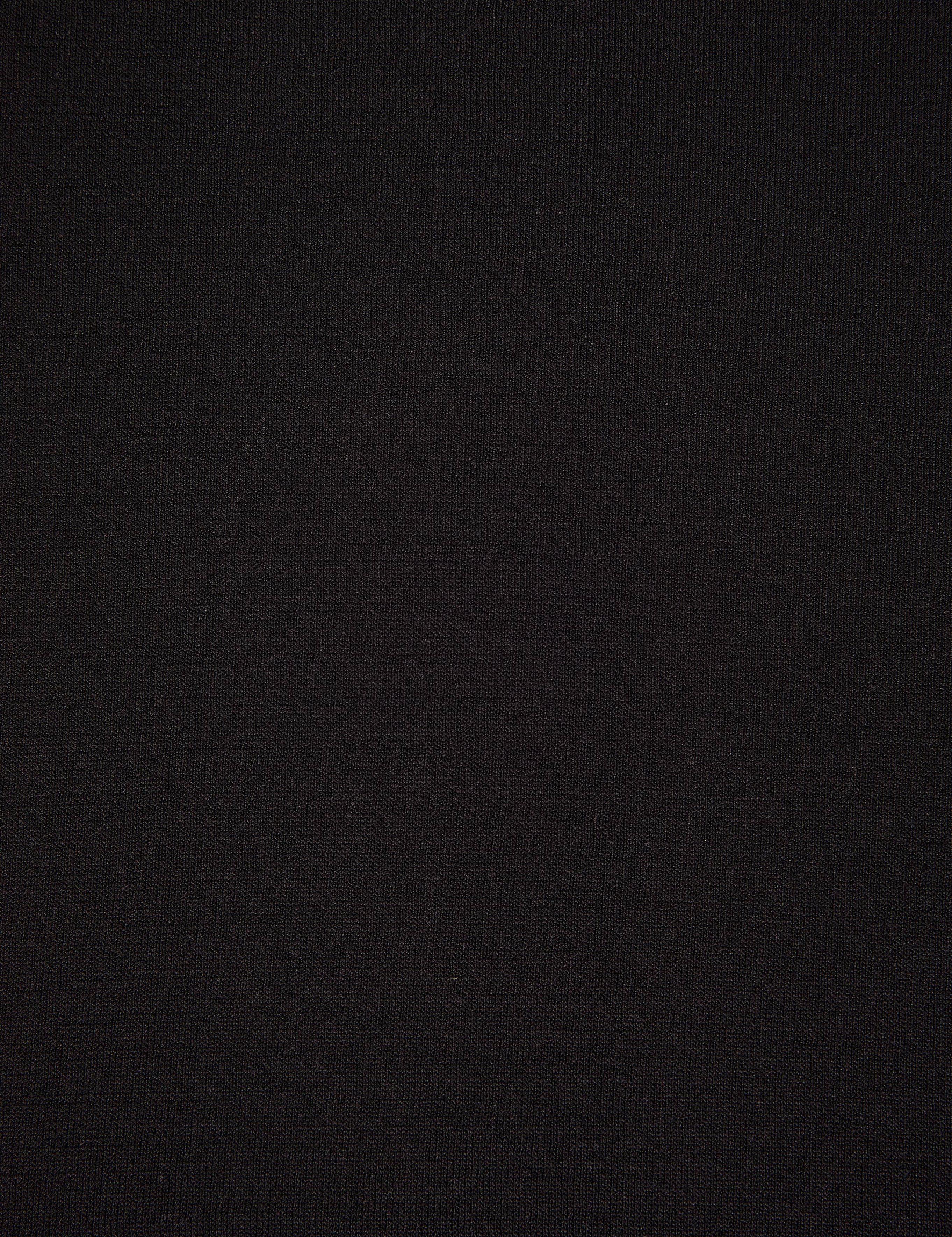 Siyah Slim Fit Bisiklet Yaka Triko Tişört