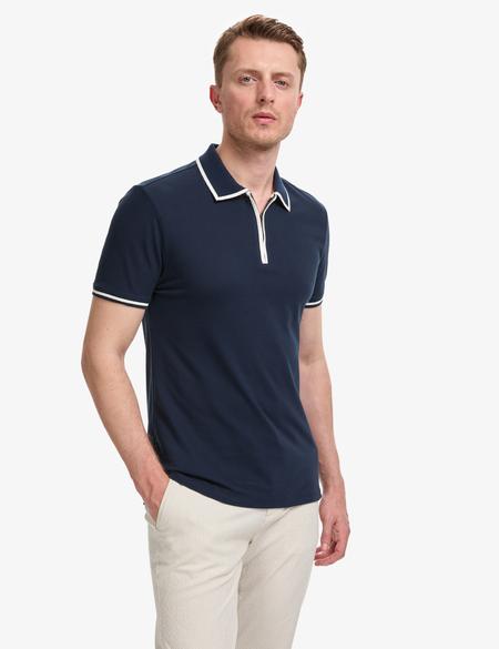 Lacivert Slim Fit Tişört - 50321201007