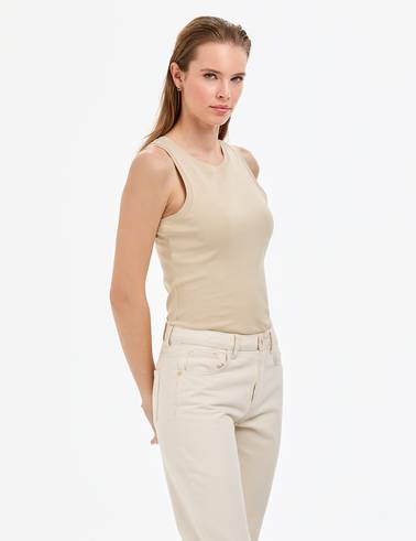 Kum Ex. Slim Fit Örme Bluz