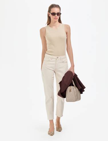 Kum Ex. Slim Fit Örme Bluz