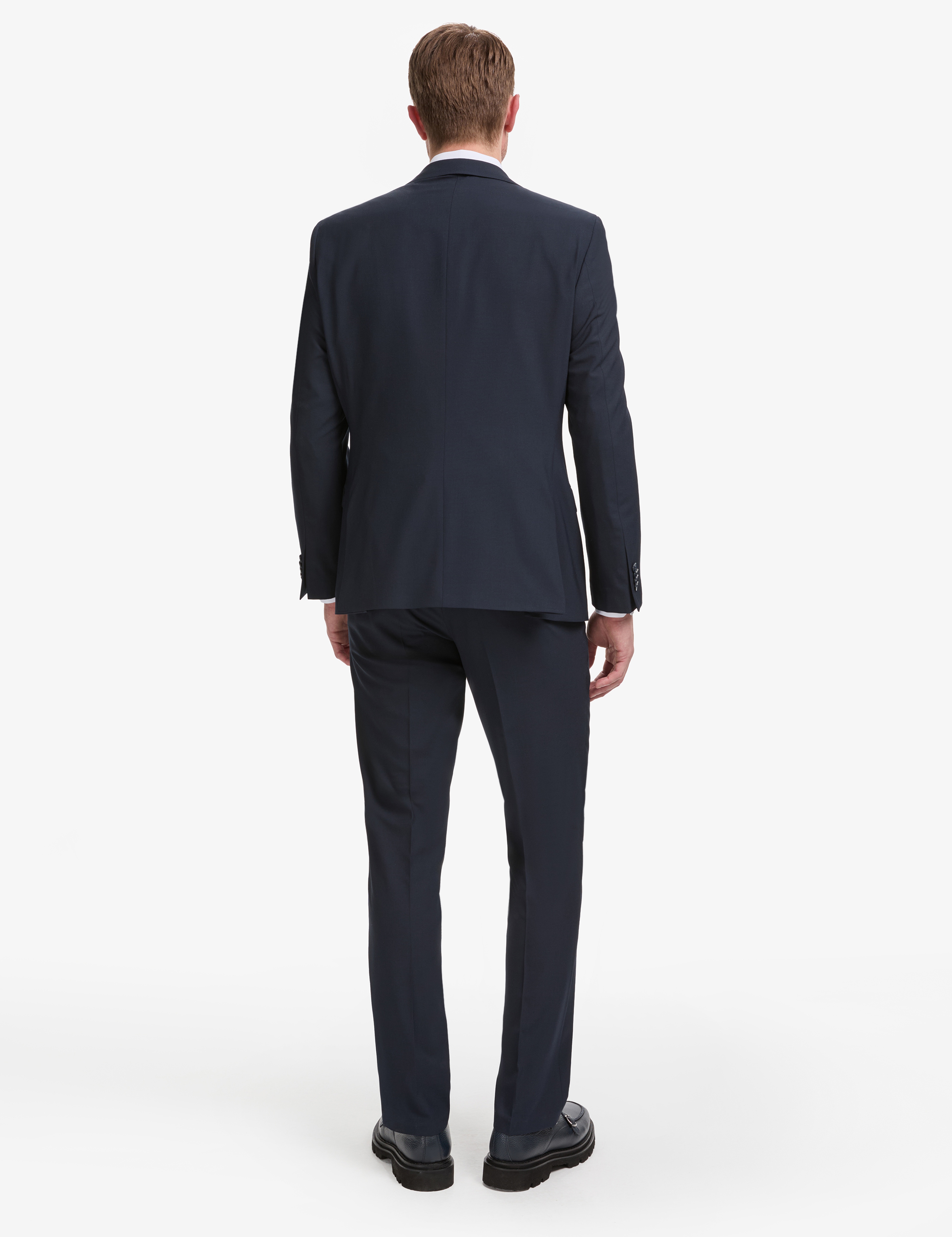 Lacivert Slim Fit Mono Yaka Takım Elbise - Image 5
