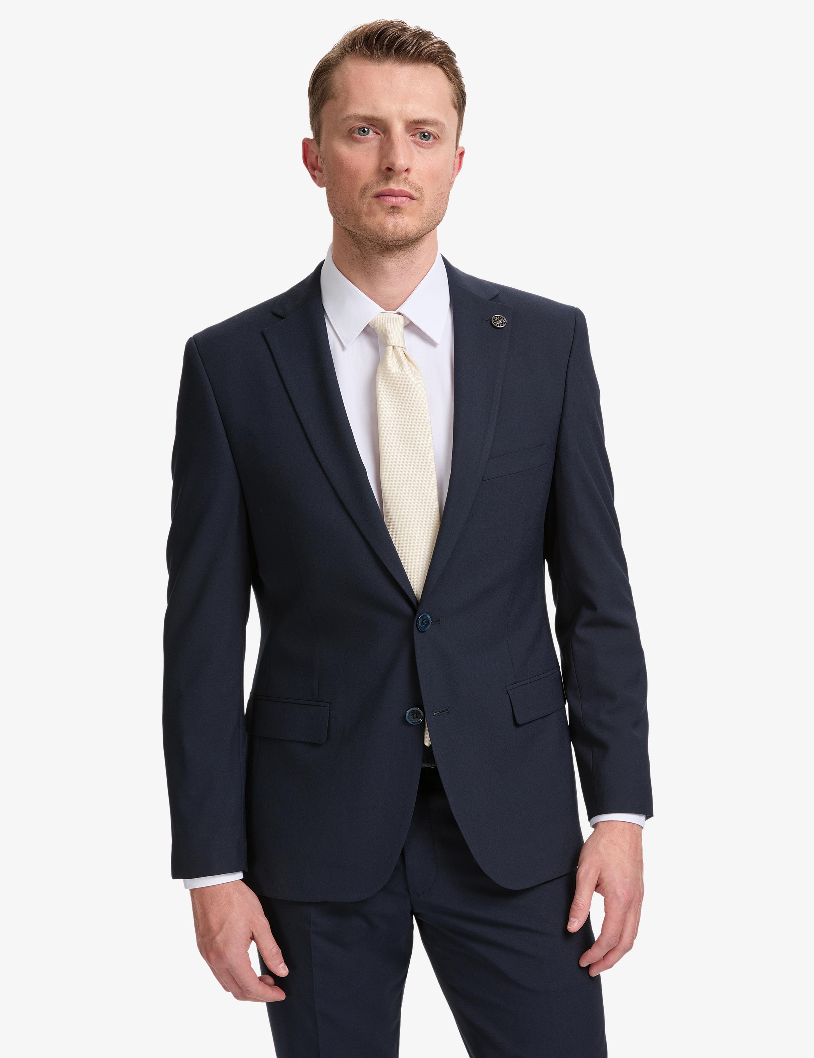 Lacivert Slim Fit Takım Elbise