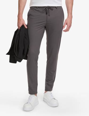 Füme Ex. Slim Fit Beli Kordonlu Klasik Jogger Pantolon