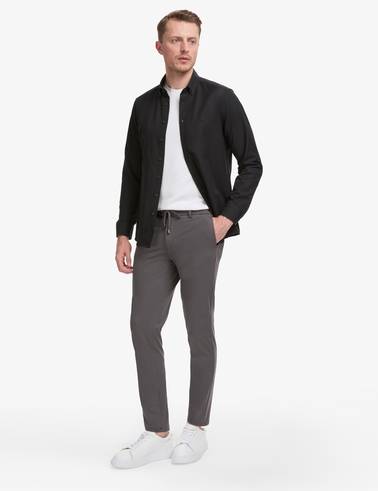 Füme Ex. Slim Fit Beli Kordonlu Klasik Jogger Pantolon