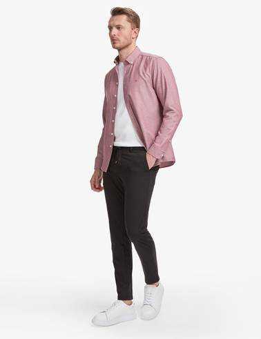 Siyah Ex. Slim Fit Beli Kordonlu Klasik Jogger Pantolon