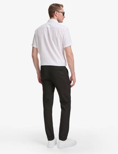 Siyah Slim Fit Kanvas Pantolon