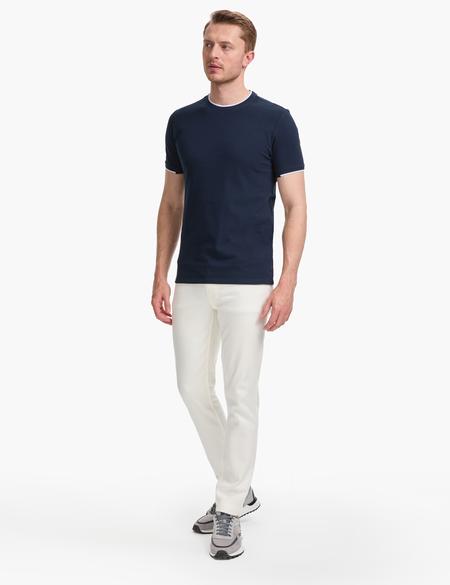 Lacivert Slim Fit Tişört - 50327865012
