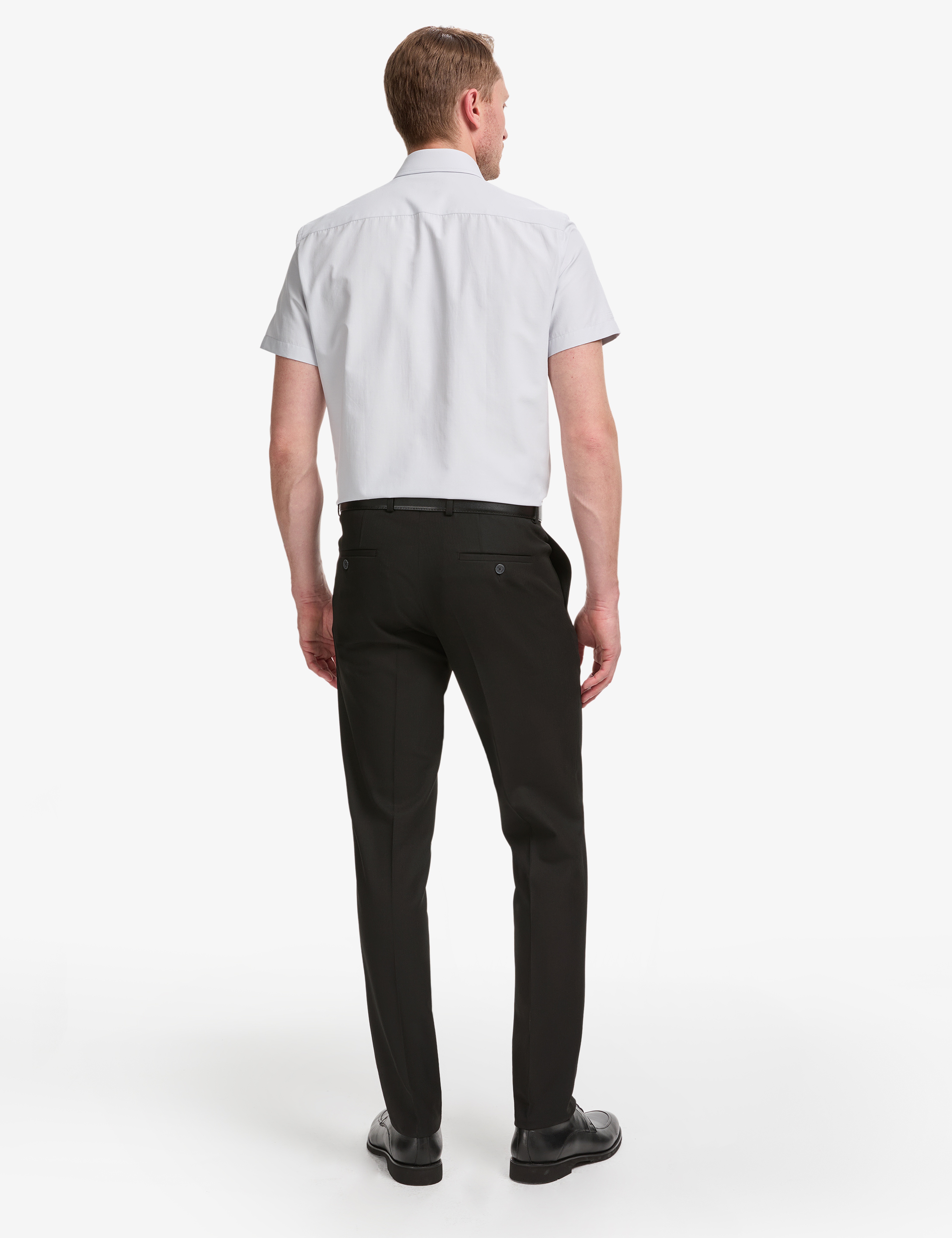 Siyah Slim Fit Kumaş Pantolon - Image 4