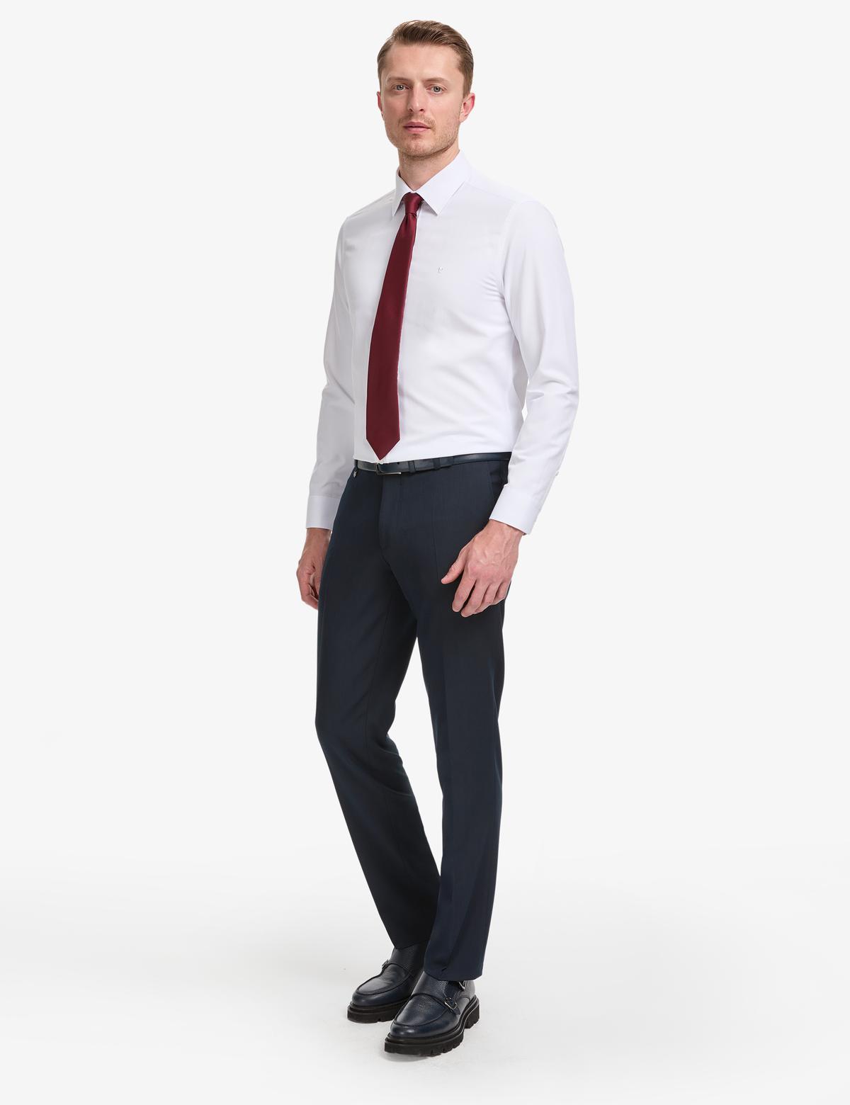 Lacivert Slim Fit Kumaş Pantolon - 50324299045