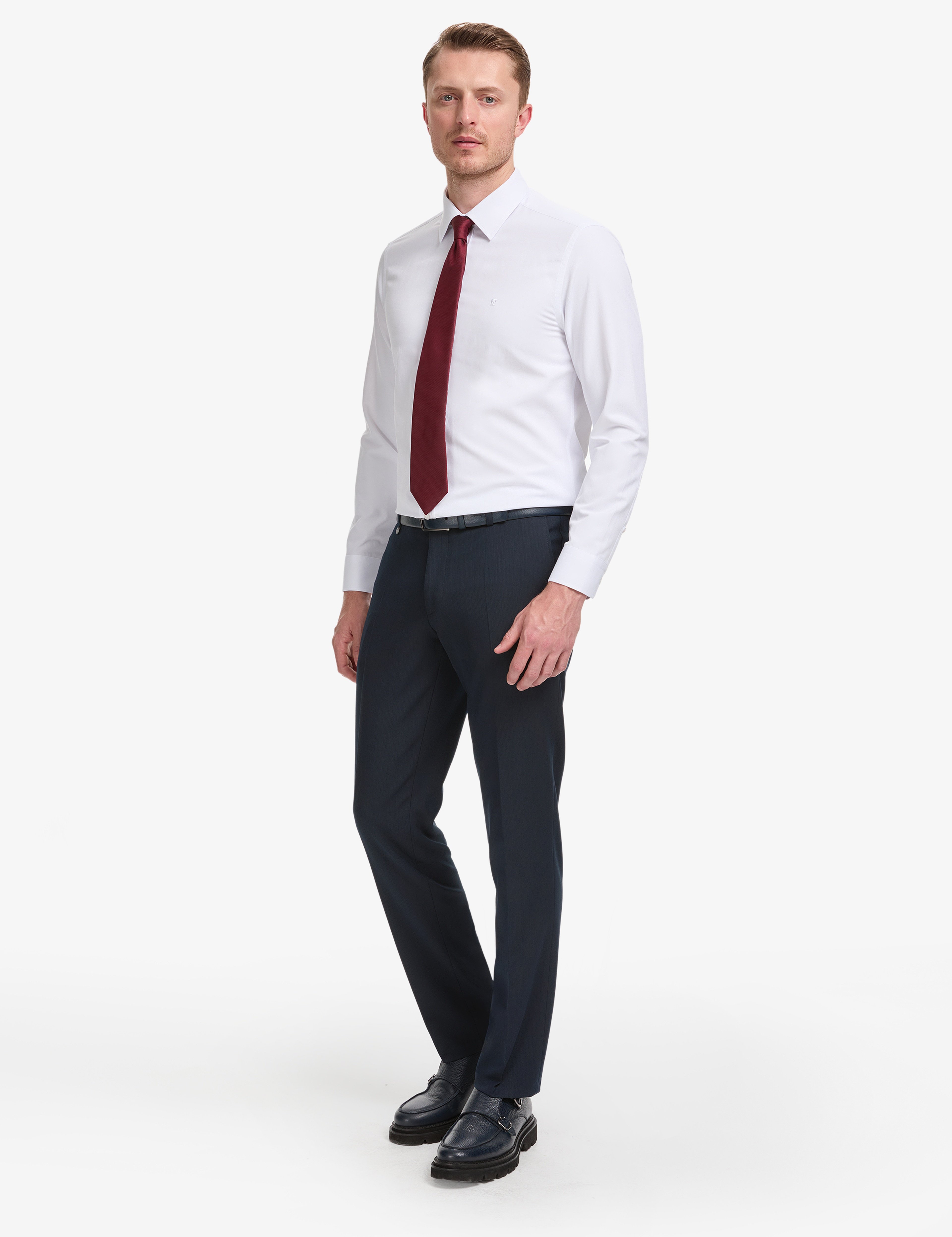 Lacivert Slim Fit Kumaş Pantolon