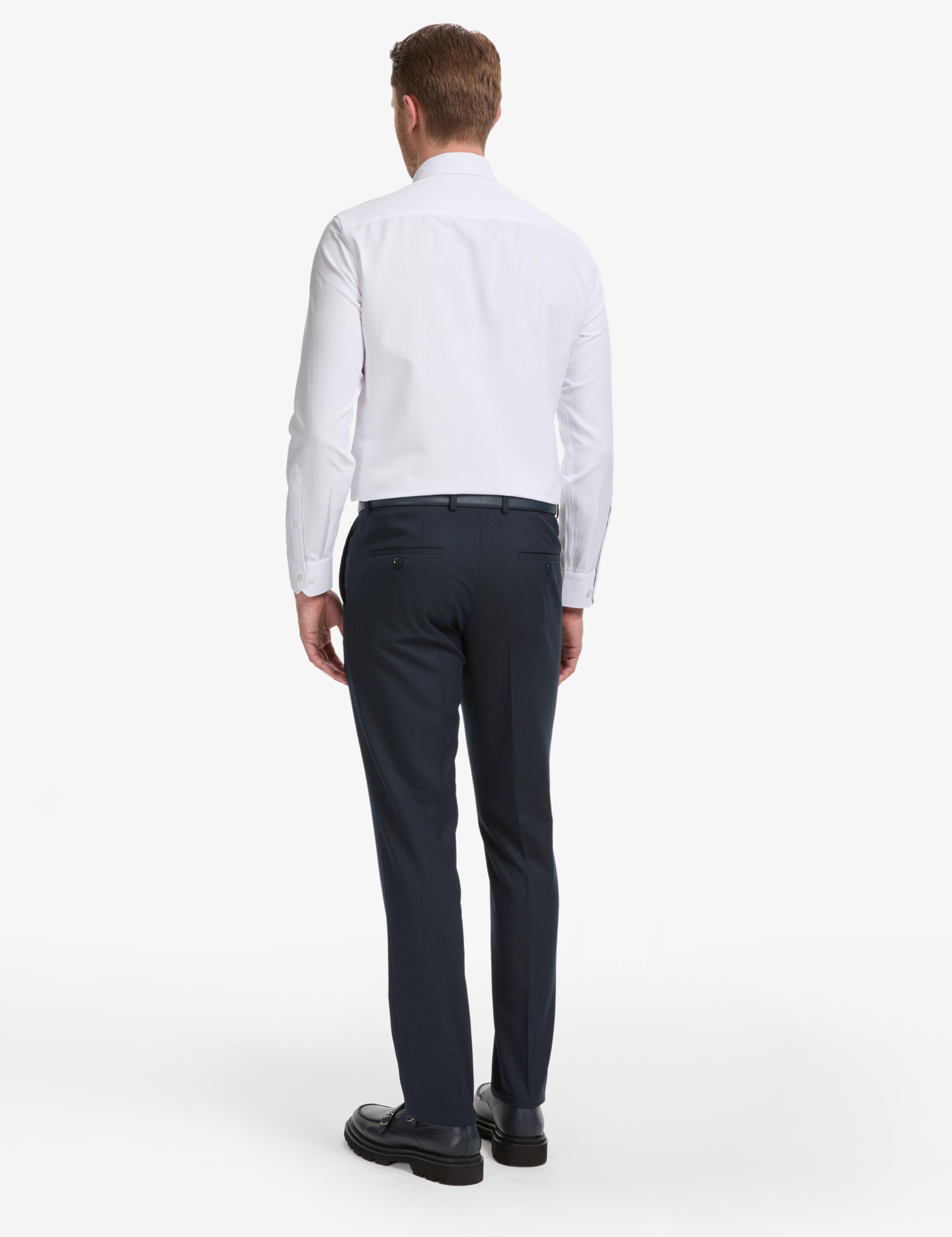 Lacivert Slim Fit Kumaş Pantolon