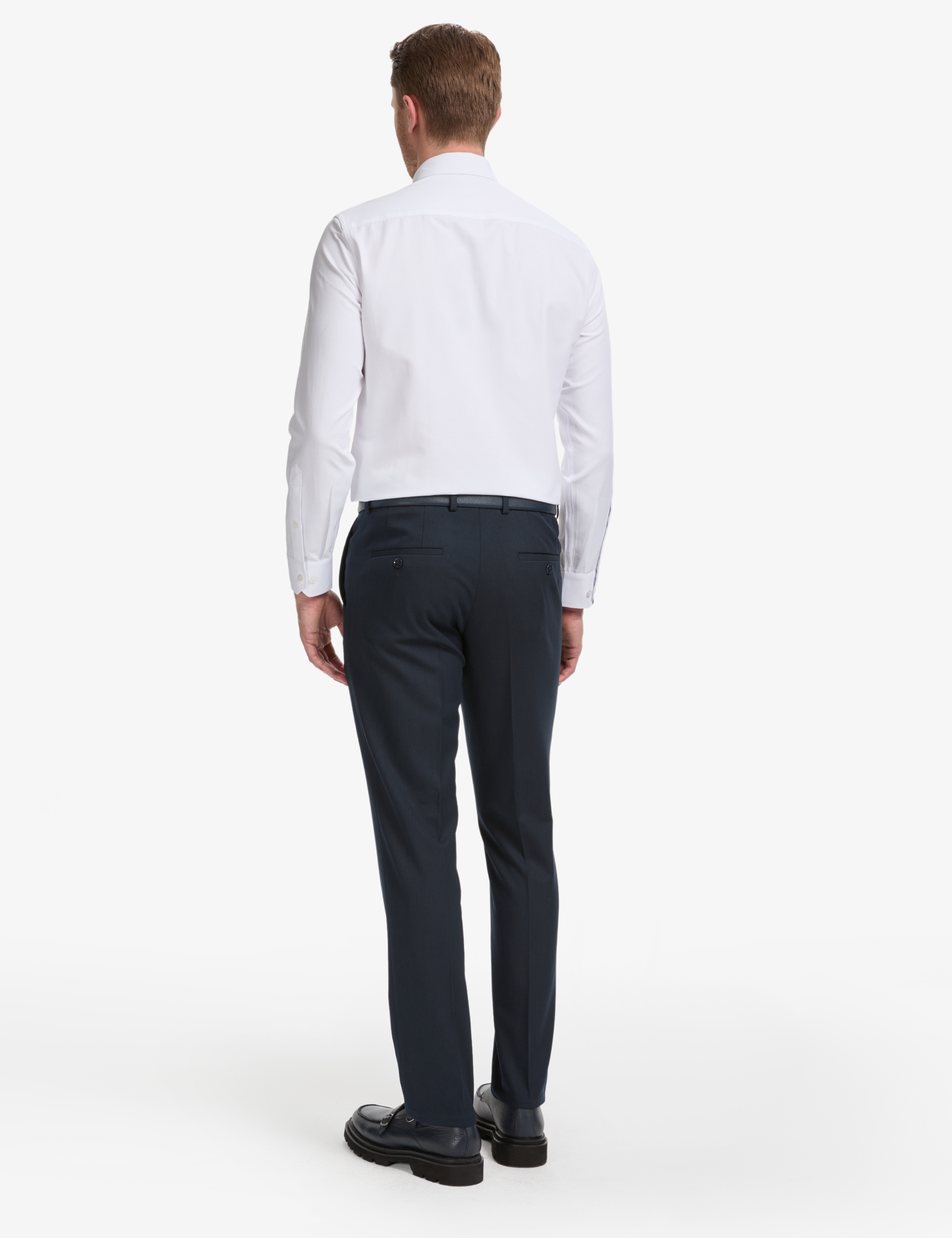 Lacivert Slim Fit Kumaş Pantolon - Image 5