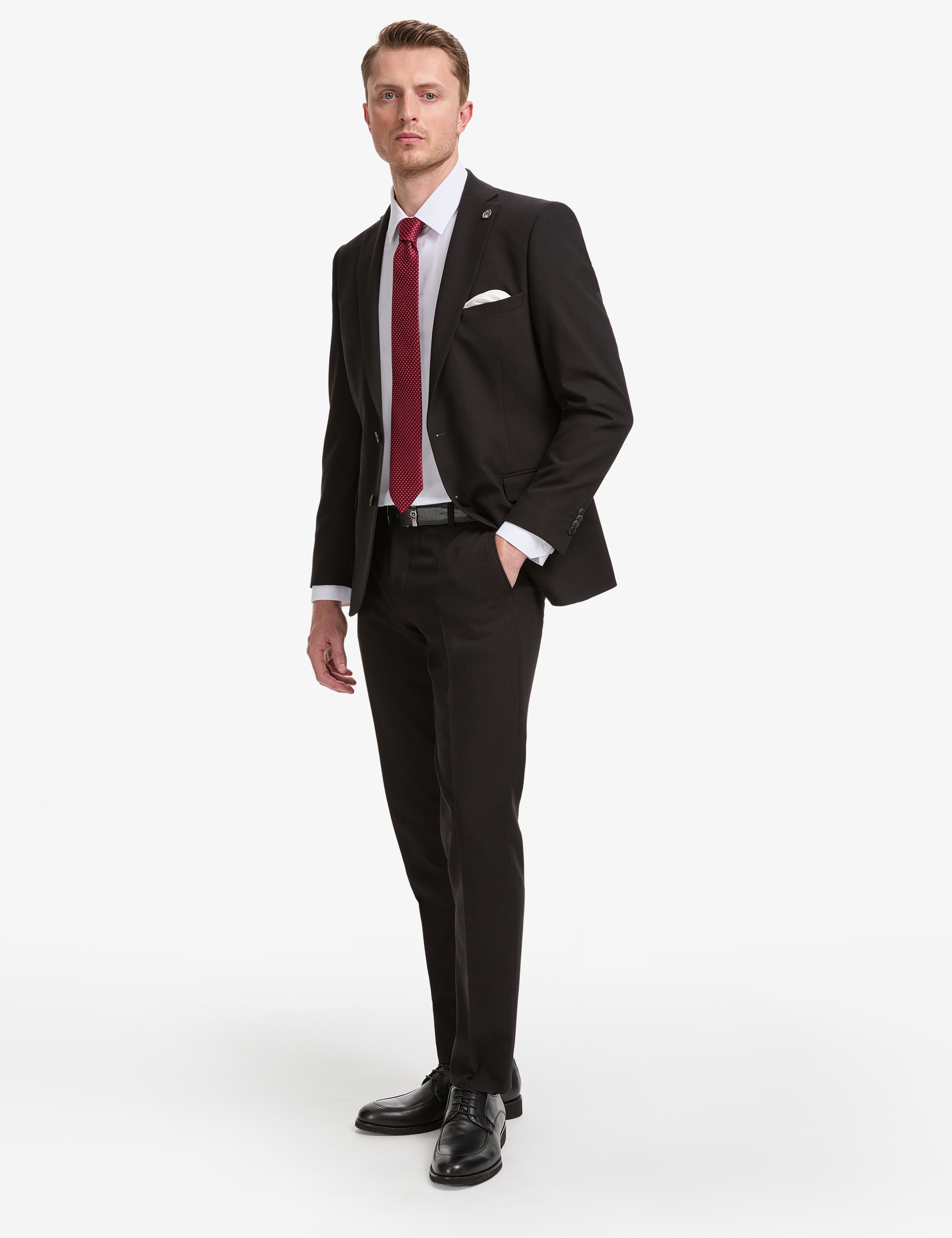 Siyah Extra Slim Fit Takım Elbise