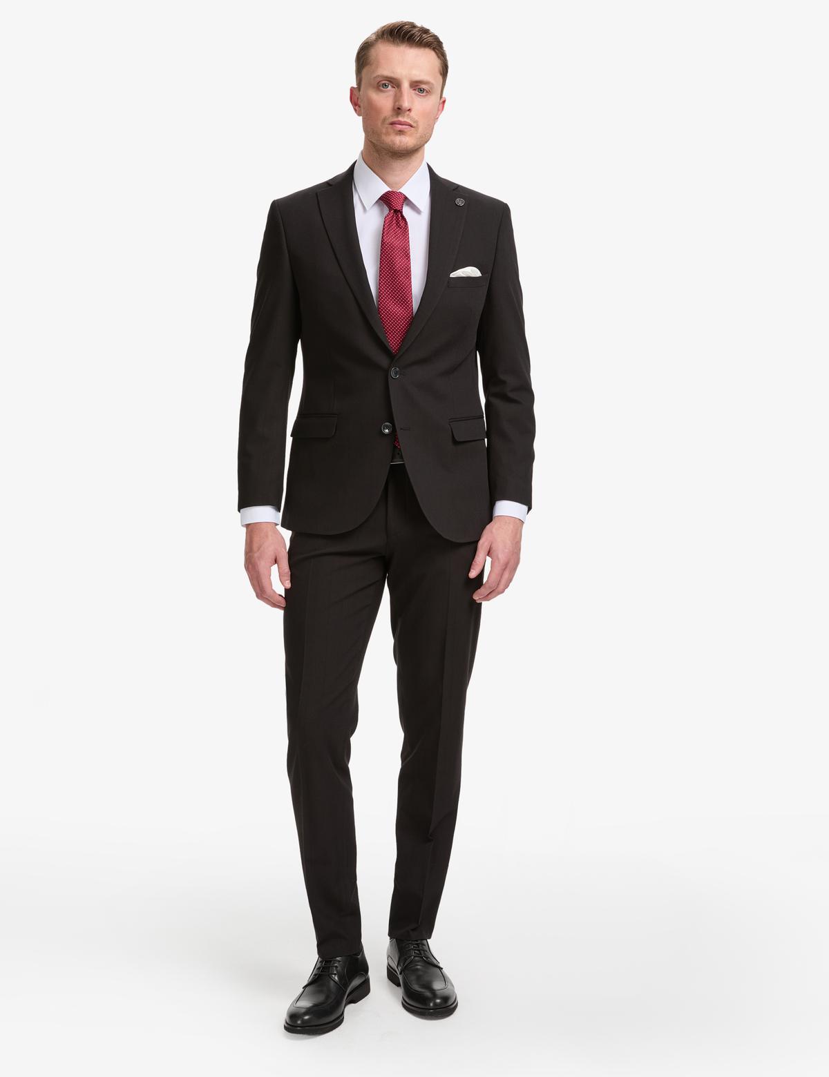 Siyah Ex. Slim Fit Takım Elbise - 50324564026