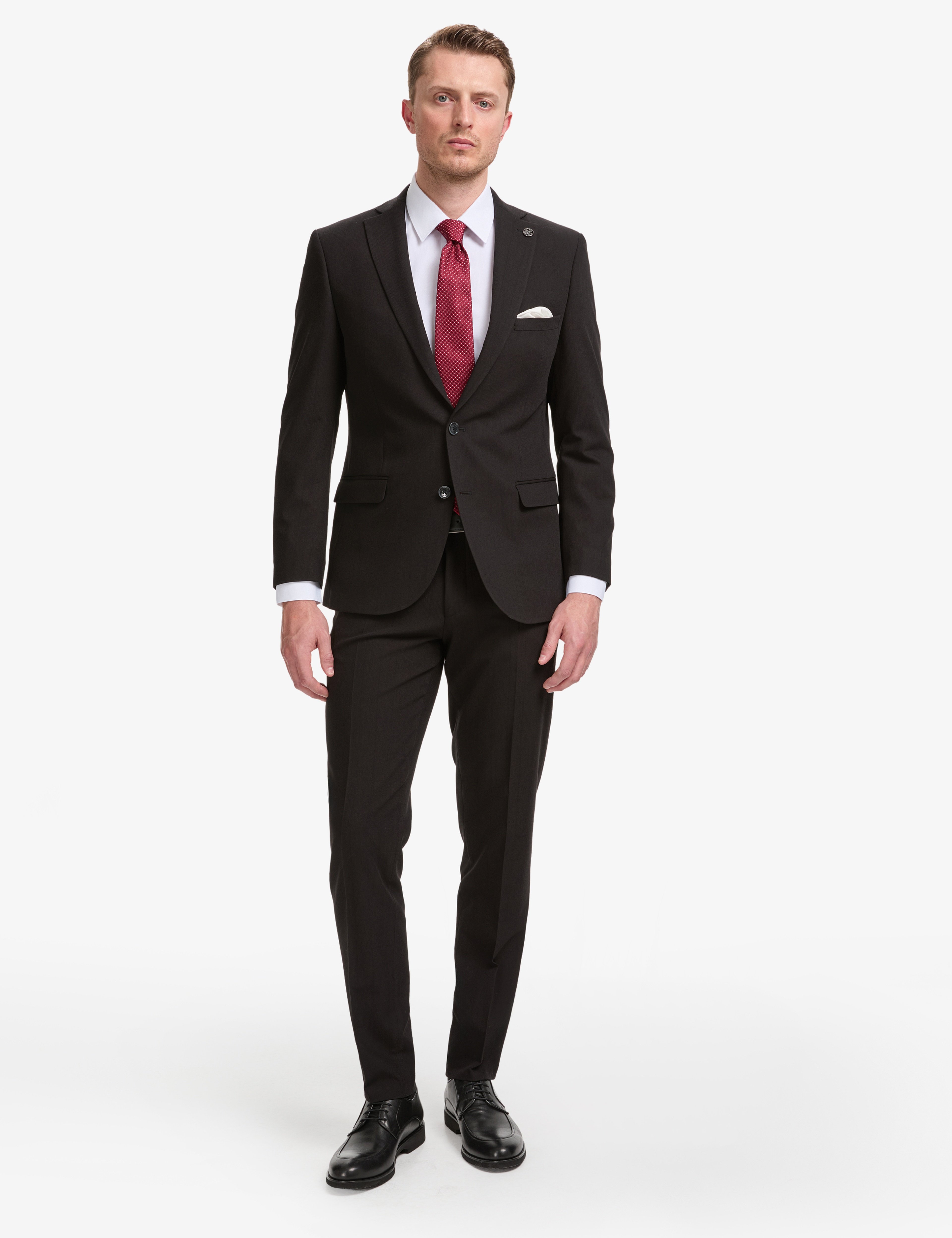 Siyah Extra Slim Fit Takım Elbise
