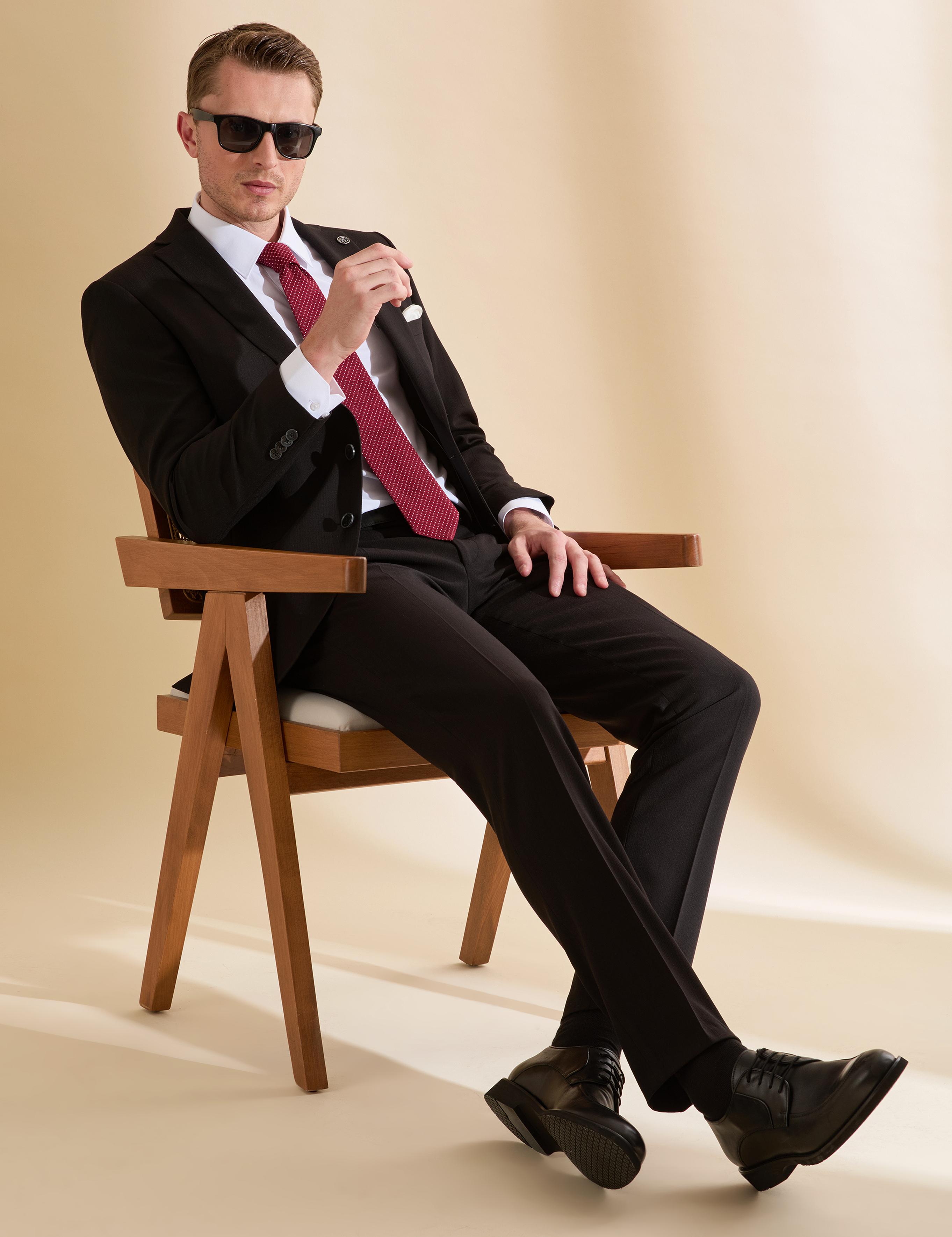 Siyah Ex. Slim Fit Takım Elbise