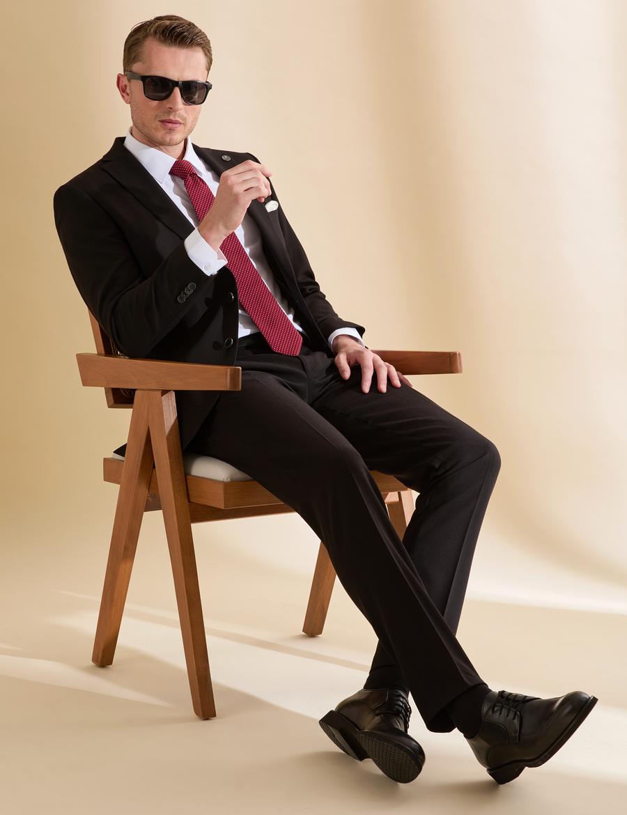 Siyah Ex. Slim Fit Takım Elbise