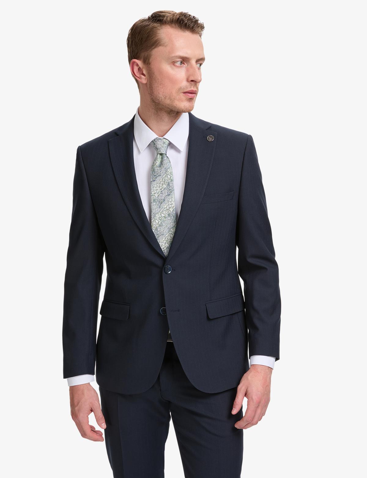 Lacivert Slim Fit Takım Elbise - 50319614005