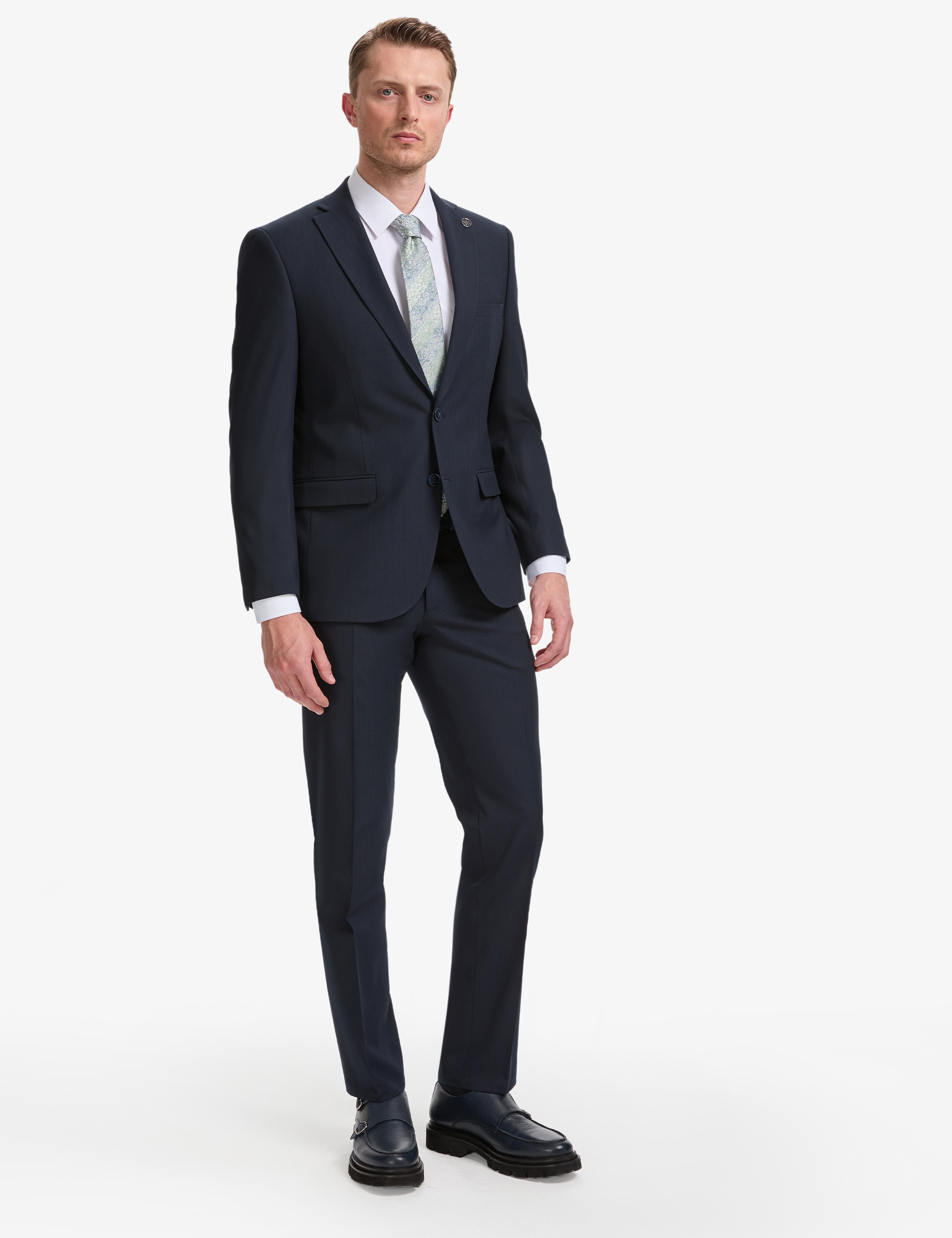 Lacivert Slim Fit Takım Elbise