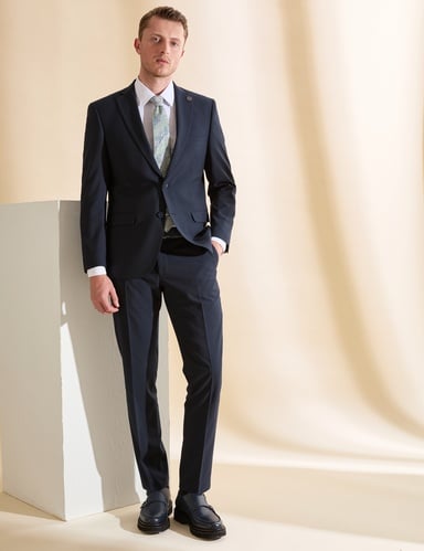 Lacivert Slim Fit Takım Elbise