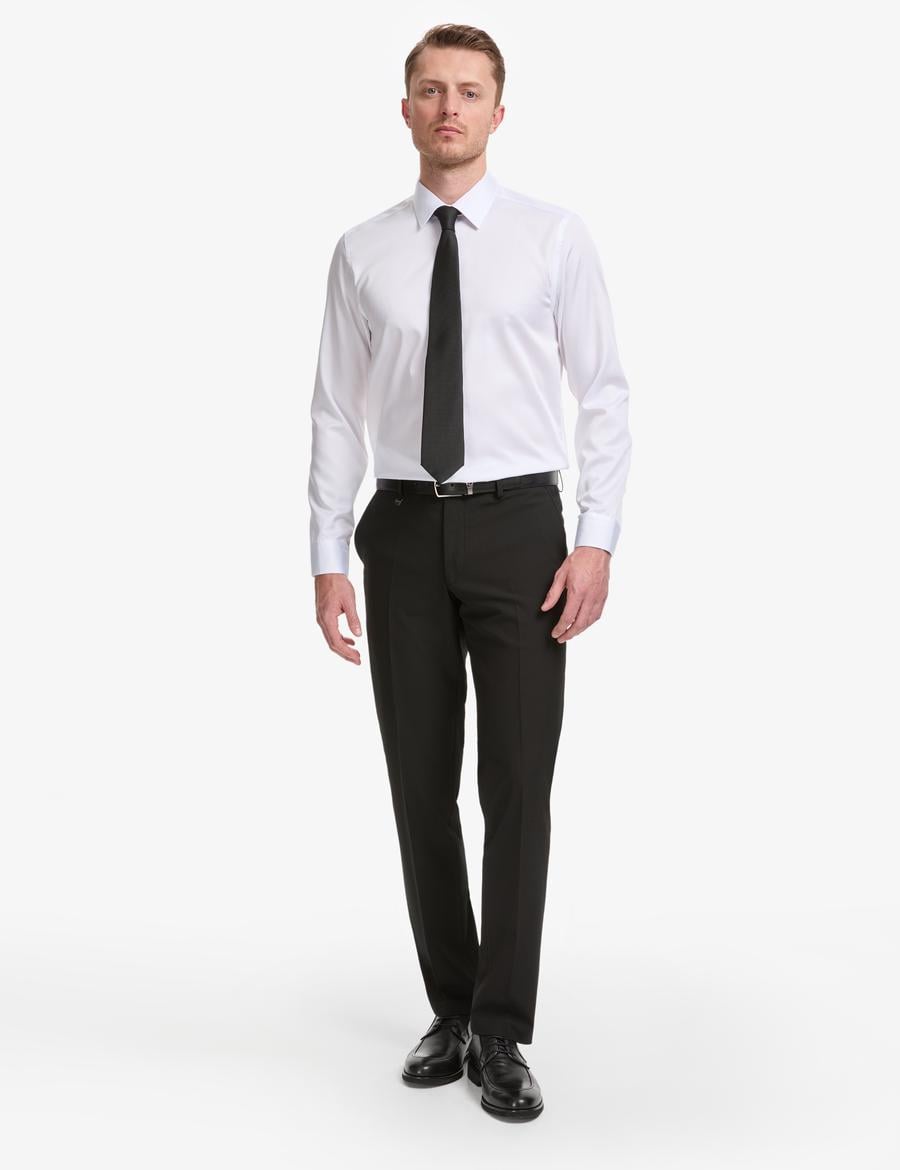 Siyah Slim Fit Kumaş Pantolon