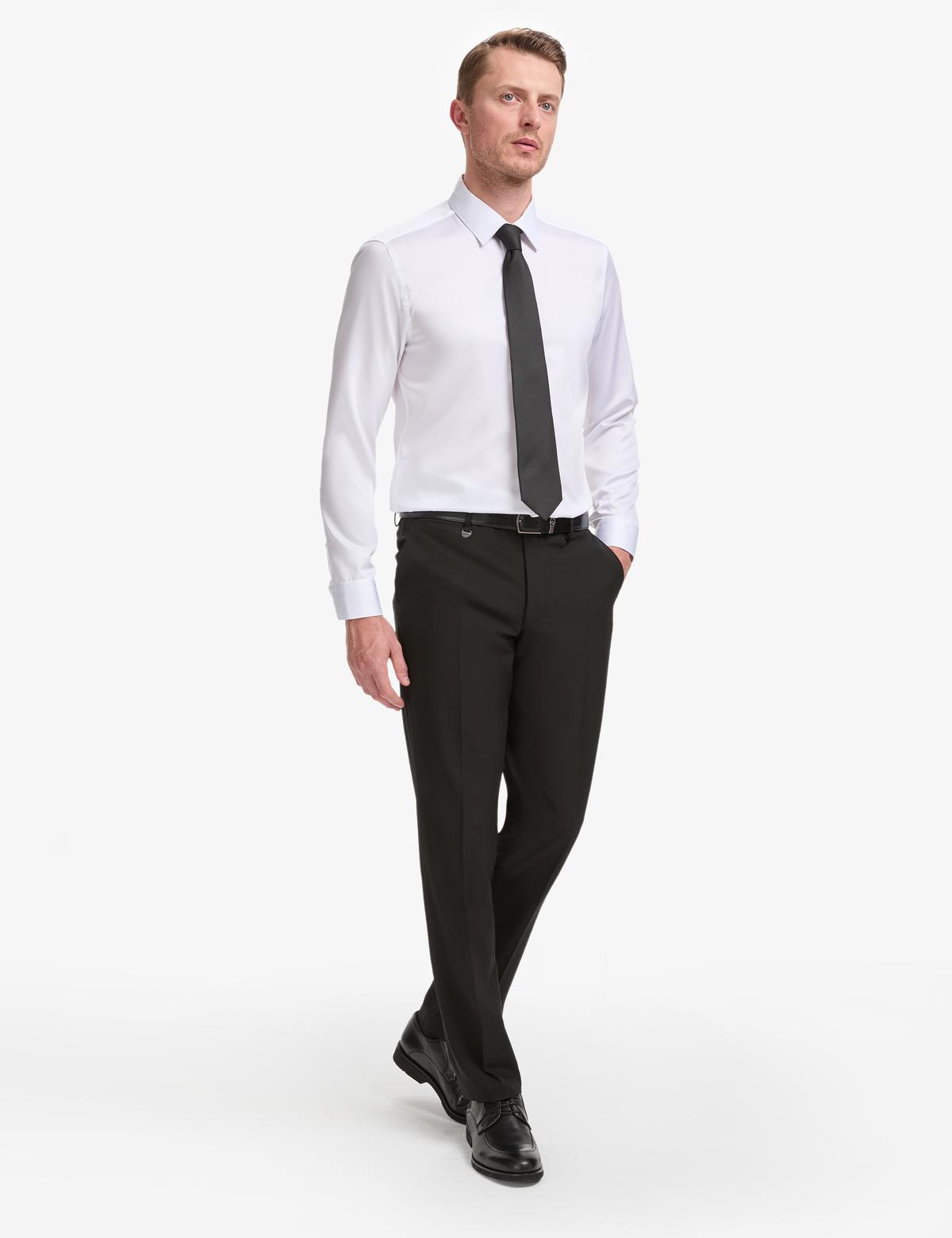 Siyah Slim Fit Kumaş Pantolon - 50325156066