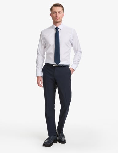 Lacivert Slim Fit Kumaş Pantolon